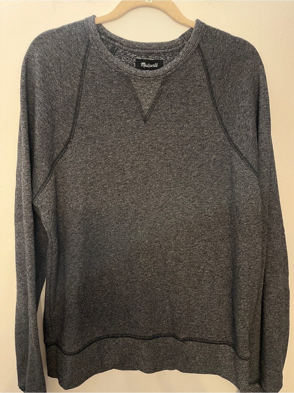 Madewell Men's Dark Gray Crewneck Pullover